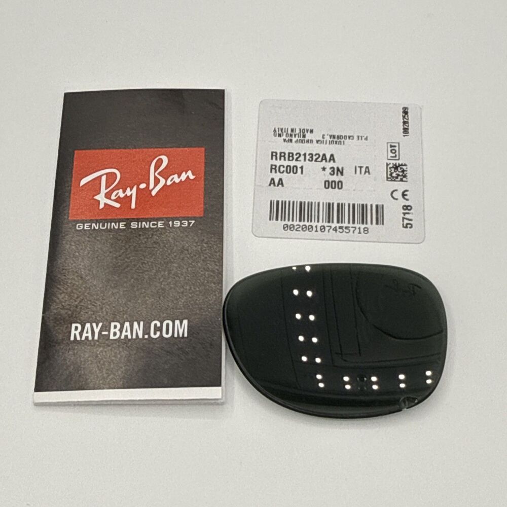 Ray Ban RB2132 Polarized Grey 001 Replacement RIGHT LENS ONLY 55mm *Has Chip* - Picture 5 of 10